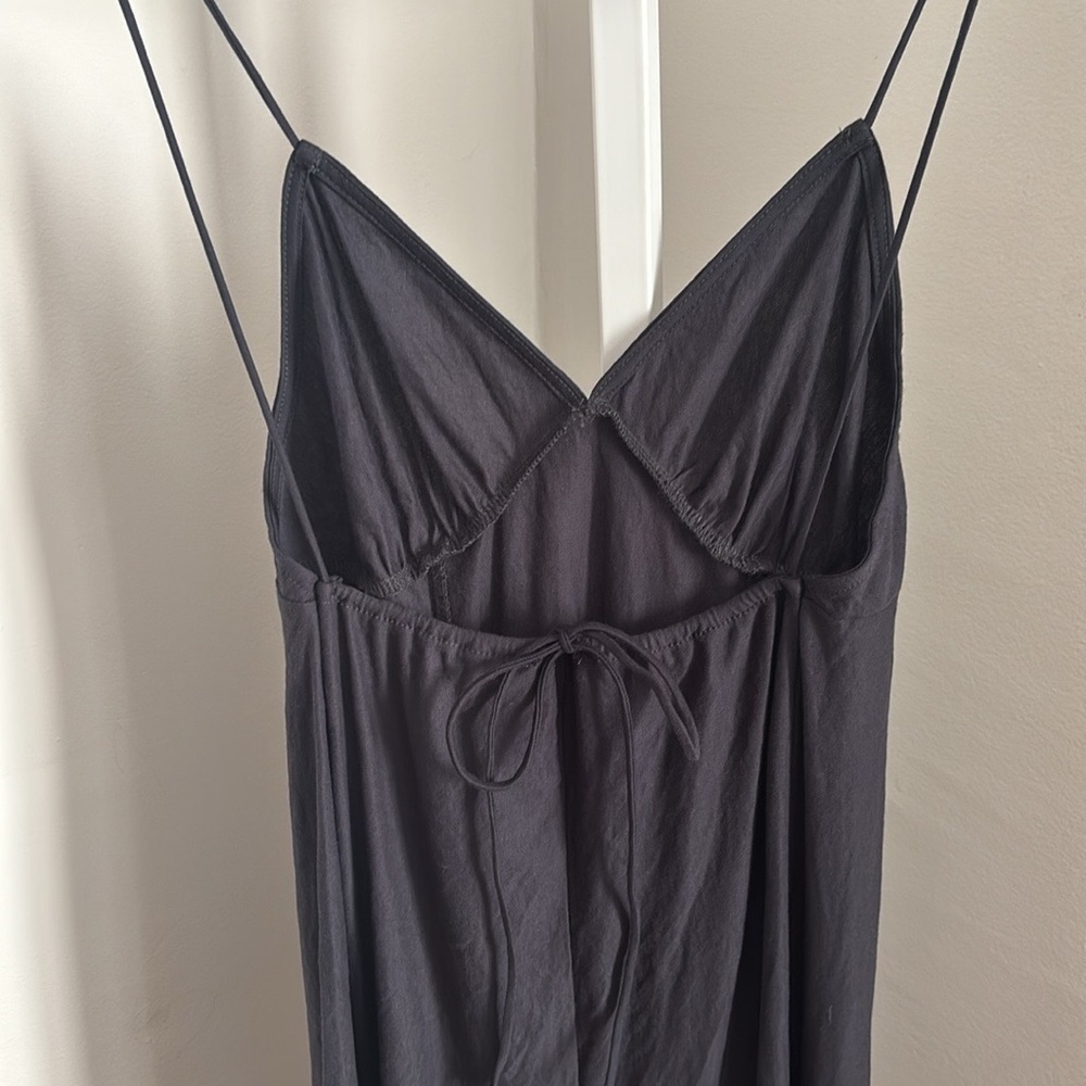 ZARA Embroidered Spaghetti Strap Midi Dress Women’s Size Small - Picture 8 of 11